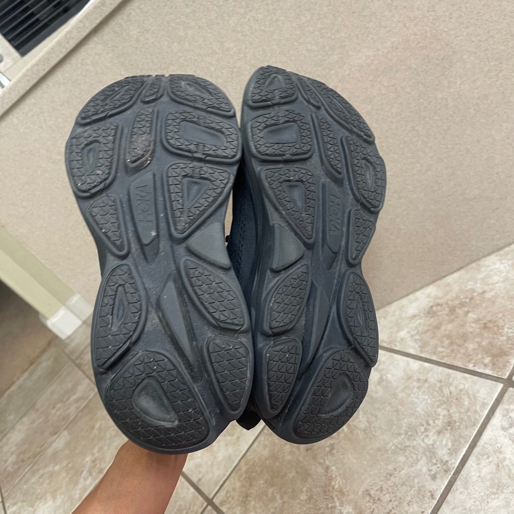 Hoka one one Bondi 8 Wide Mens 10.5 2E Triple Black Running Shoes athletic  euc - Picture 4 of 10